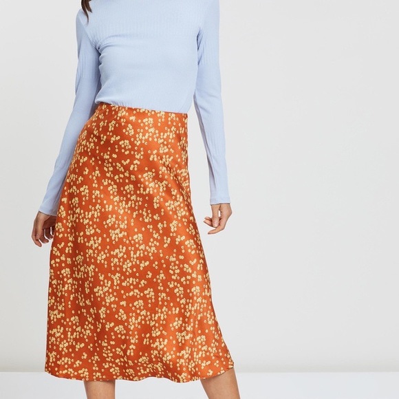 cotton on woven satin midi dress